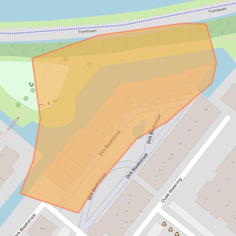 Kaart van postcodegebied 3214DB.