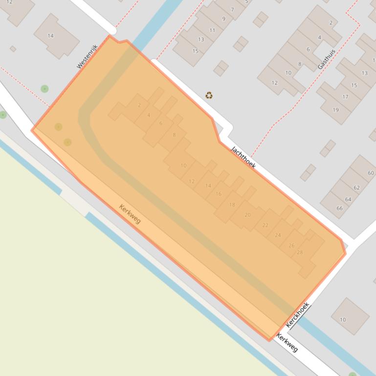 Kaart van postcodegebied 3214EP.