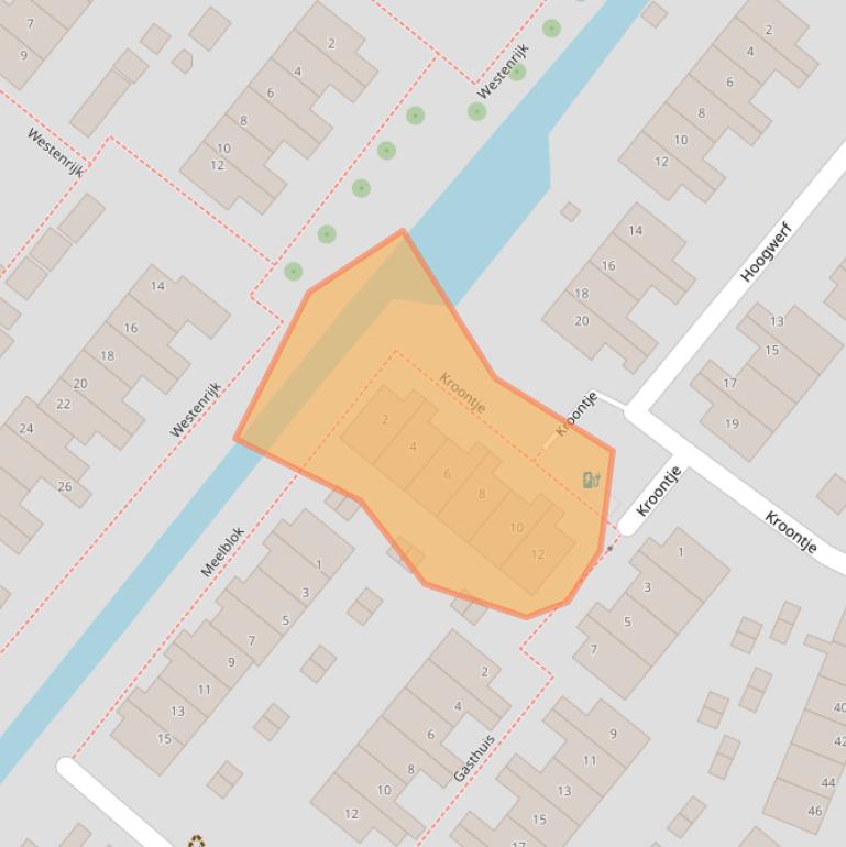 Kaart van postcodegebied 3214ES.