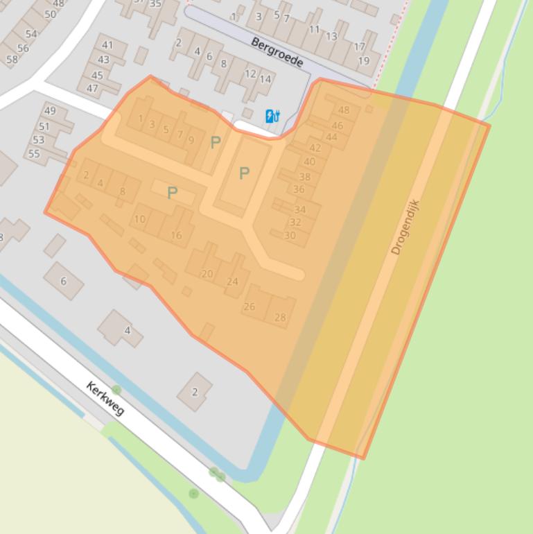 Kaart van postcodegebied 3214EV.