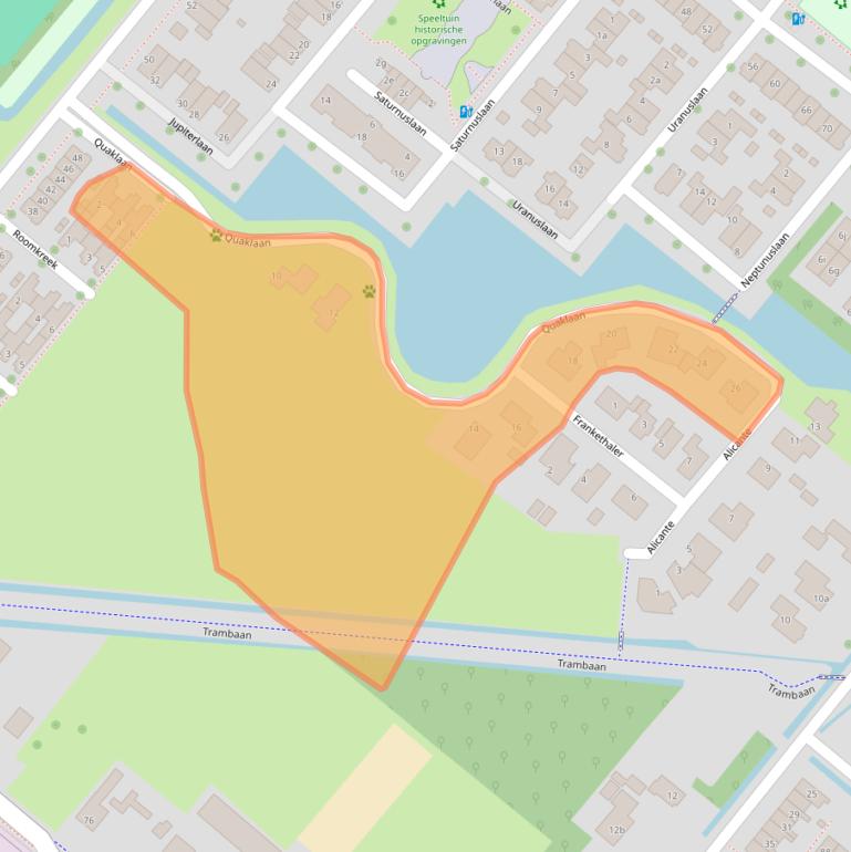 Kaart van postcodegebied 3214GG.