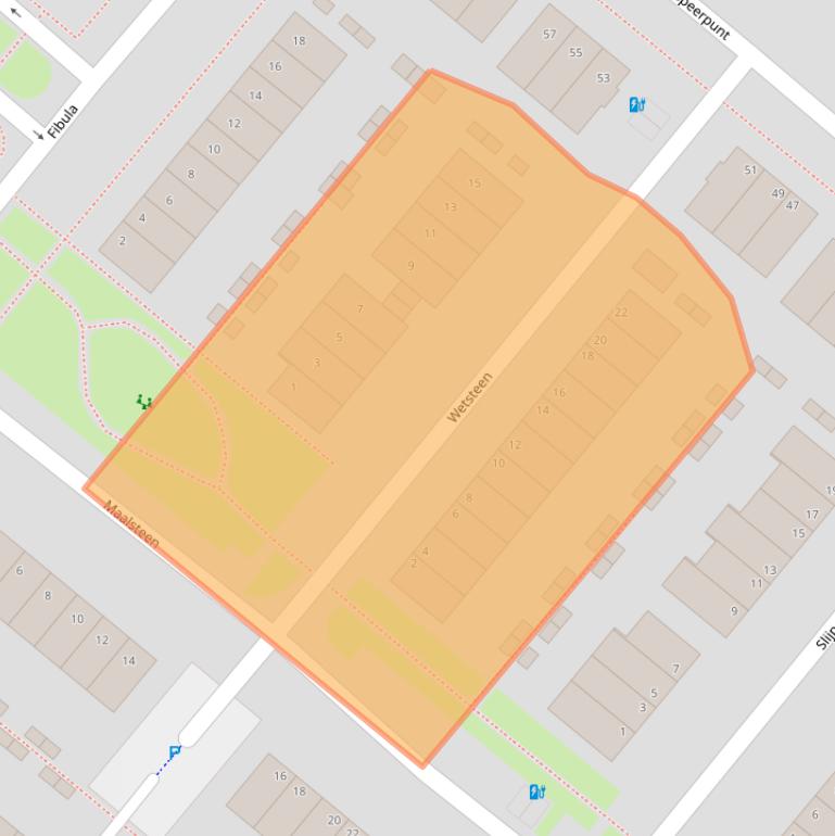 Kaart van postcodegebied 3214HD.