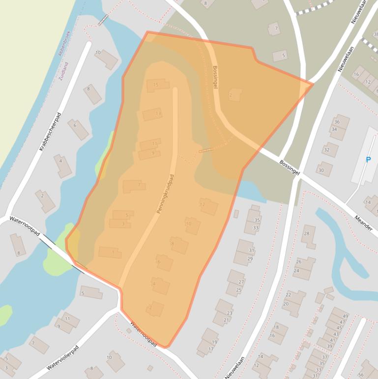 Kaart van postcodegebied 3214HL.