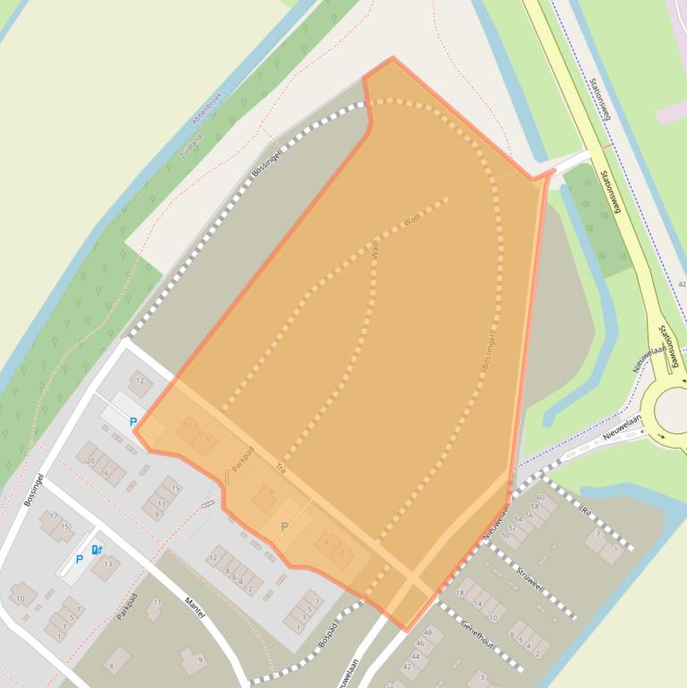 Kaart van postcodegebied 3214HP.