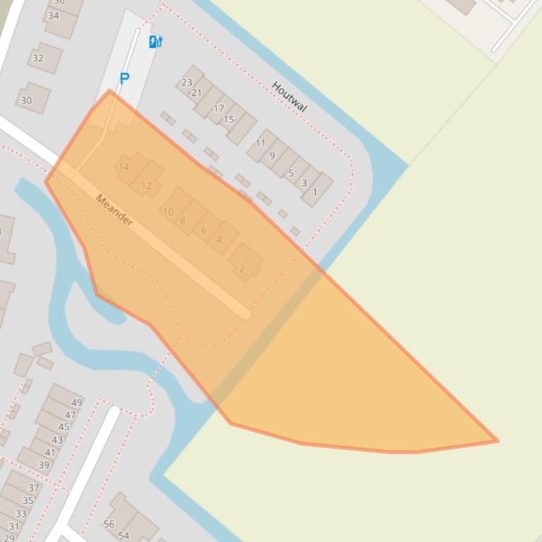 Kaart van postcodegebied 3214HS.