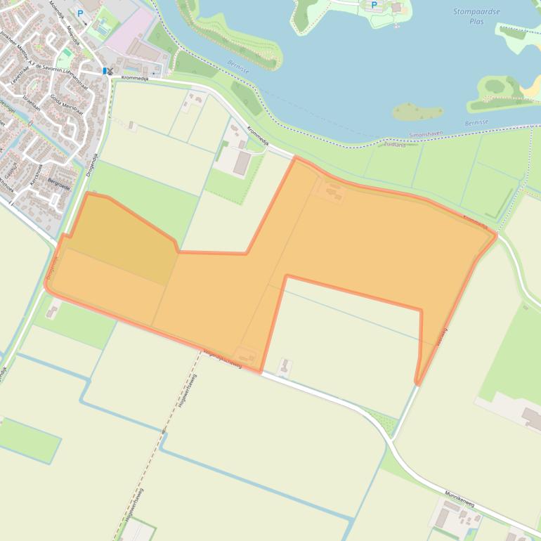 Kaart van postcodegebied 3214LB.