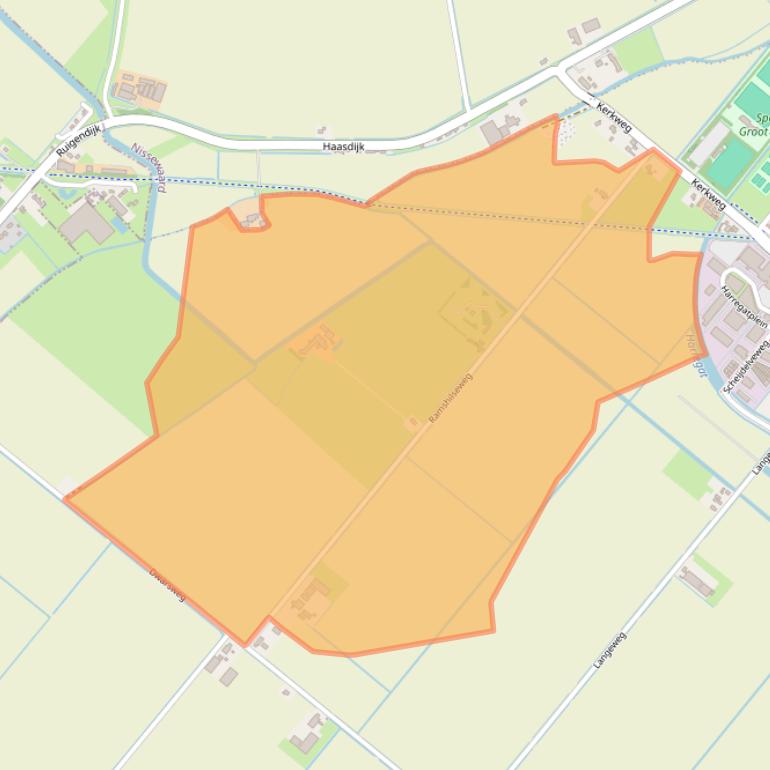 Kaart van postcodegebied 3214LL.