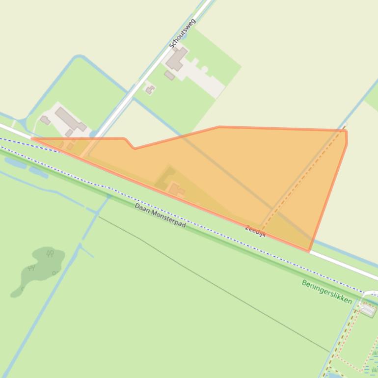 Kaart van postcodegebied 3214LN.