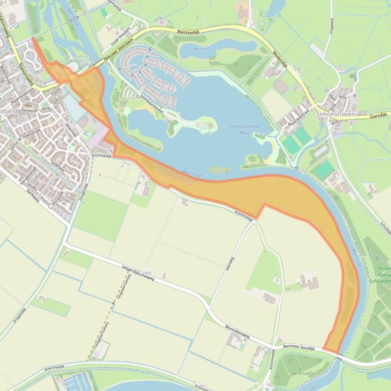 Kaart van postcodegebied 3214LT.