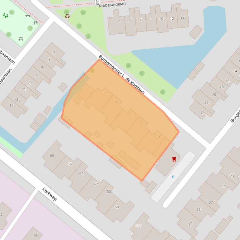 Kaart van postcodegebied 3214TC.