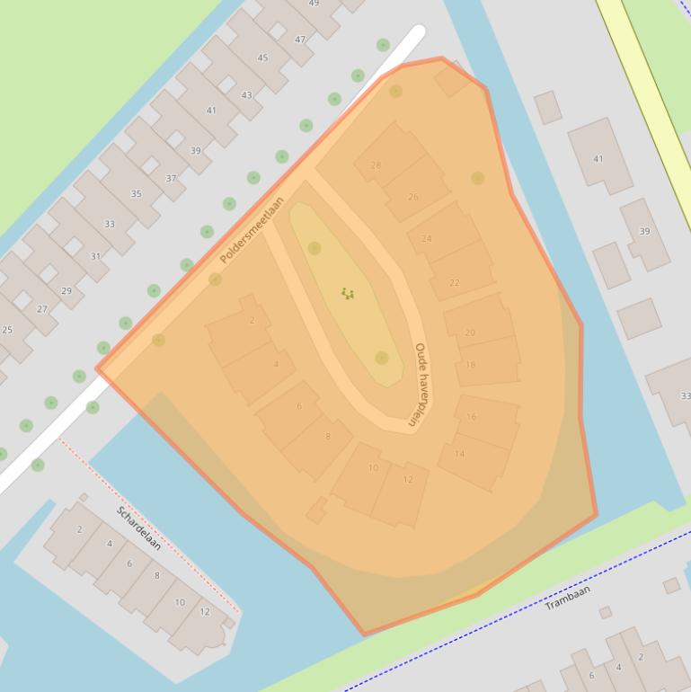 Kaart van postcodegebied 3214TN.