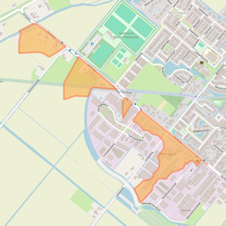 Kaart van postcodegebied 3214VC.