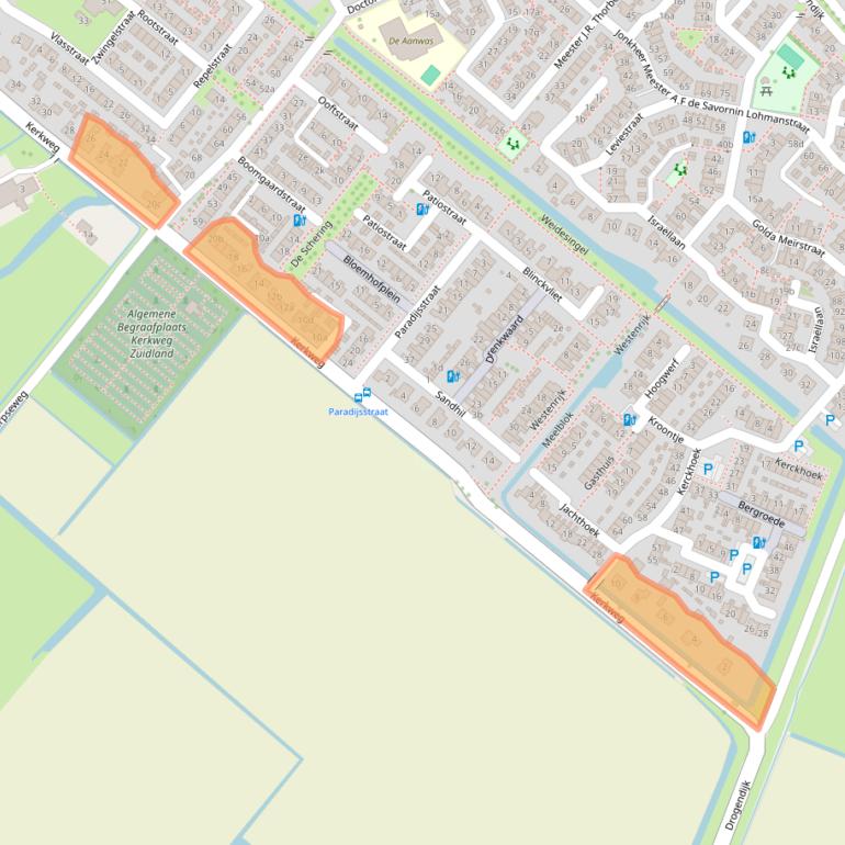 Kaart van postcodegebied 3214VD.