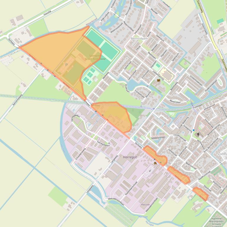 Kaart van postcodegebied 3214VE.