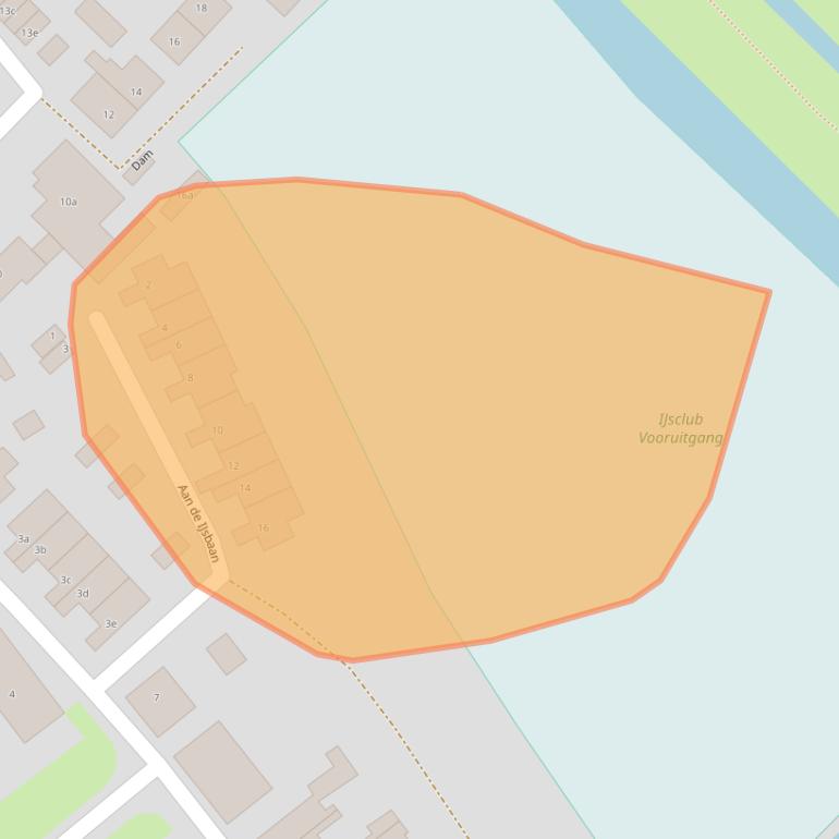 Kaart van postcodegebied 3214VM.