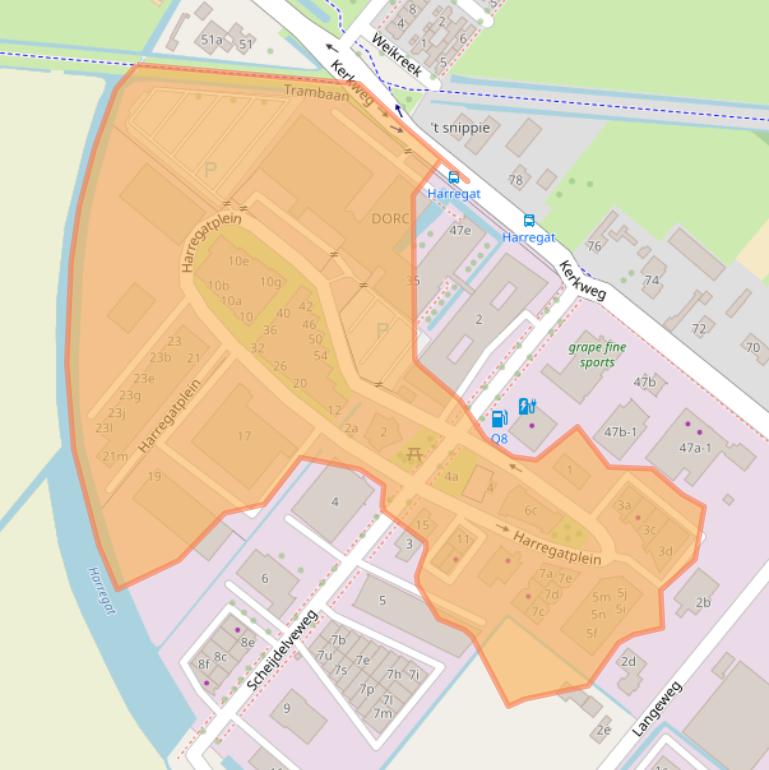 Kaart van postcodegebied 3214VP.