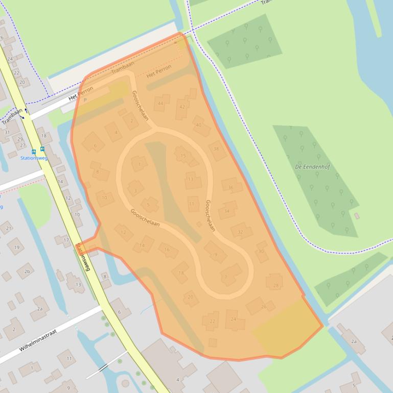Kaart van postcodegebied 3214VS.