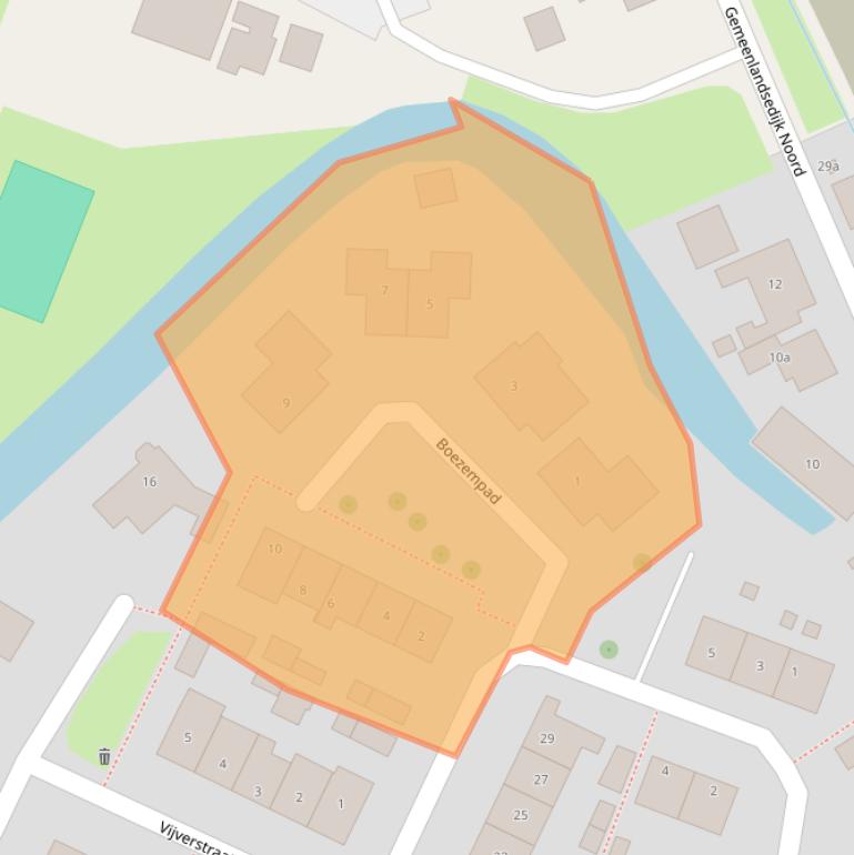 Kaart van postcodegebied 3216AD.