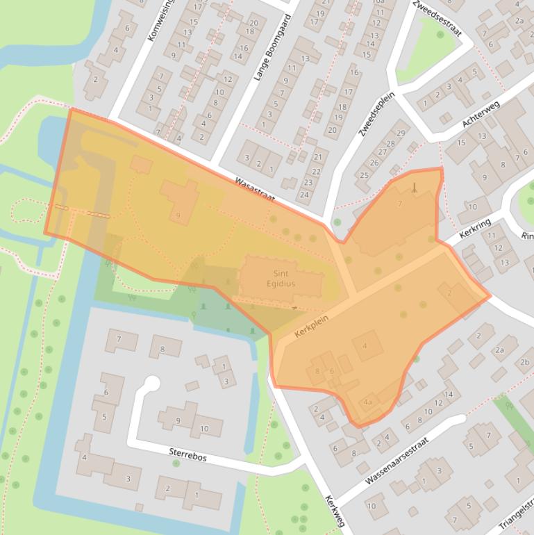 Kaart van postcodegebied 3216AK.