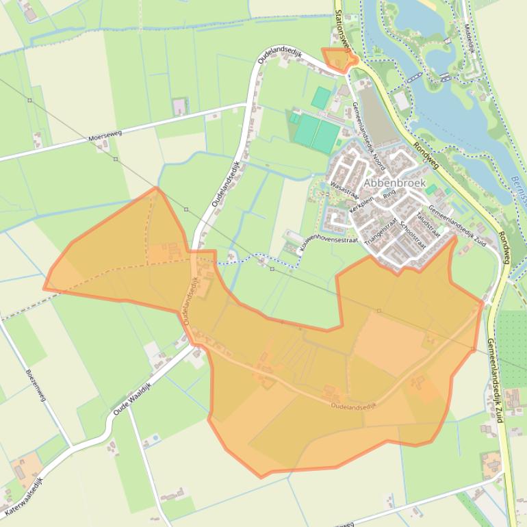 Kaart van postcodegebied 3216AP.