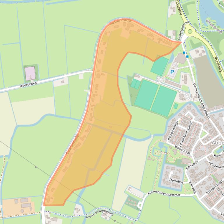 Kaart van postcodegebied 3216AR.