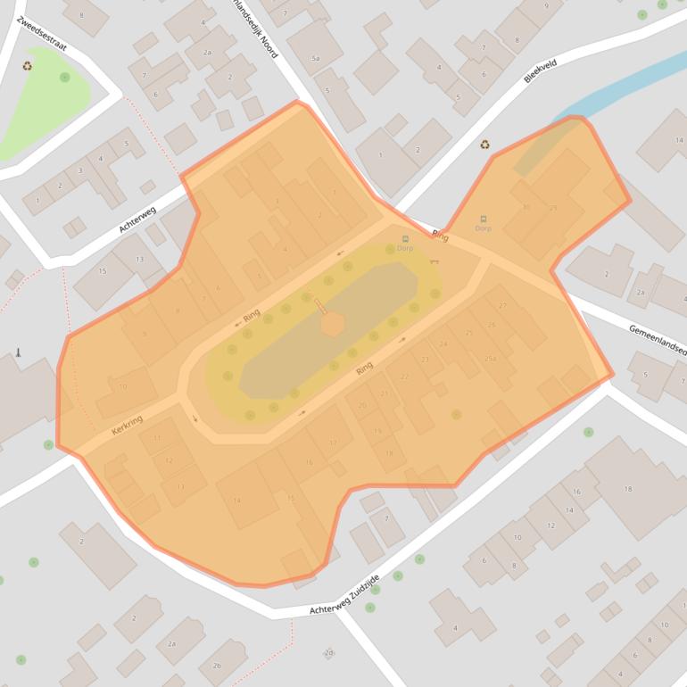 Kaart van postcodegebied 3216AS.