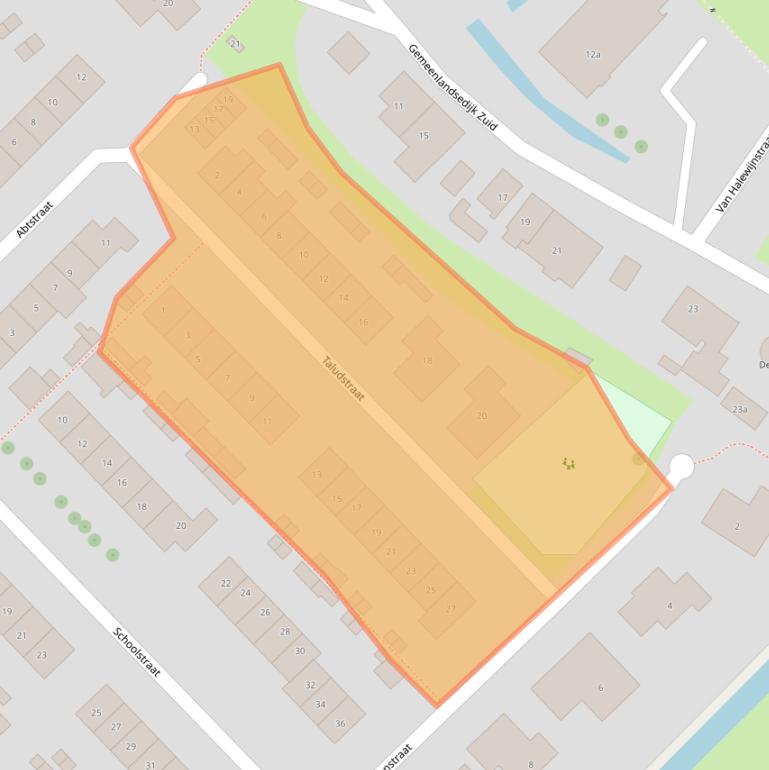 Kaart van postcodegebied 3216AW.