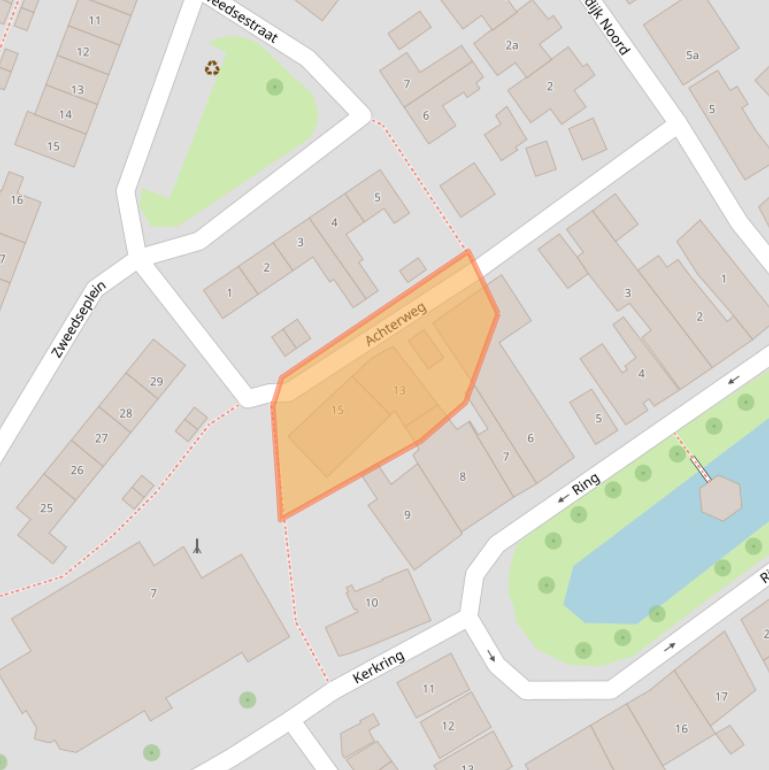 Kaart van postcodegebied 3216AZ.