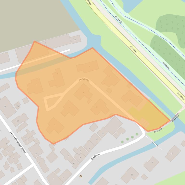 Kaart van postcodegebied 3216BK.