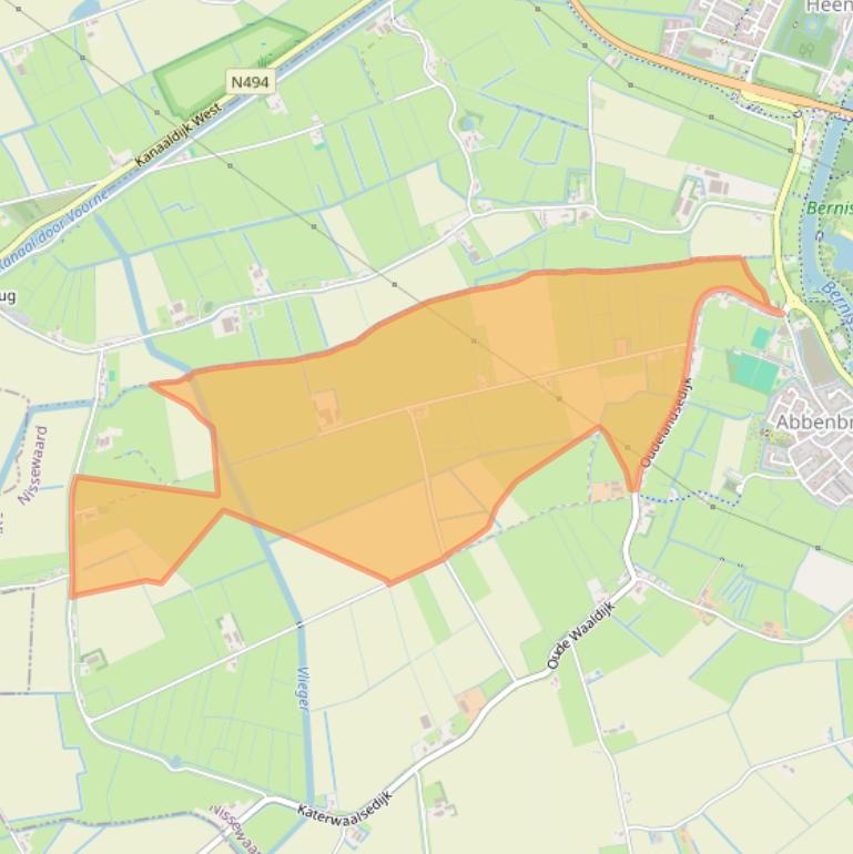 Kaart van postcodegebied 3216LG.