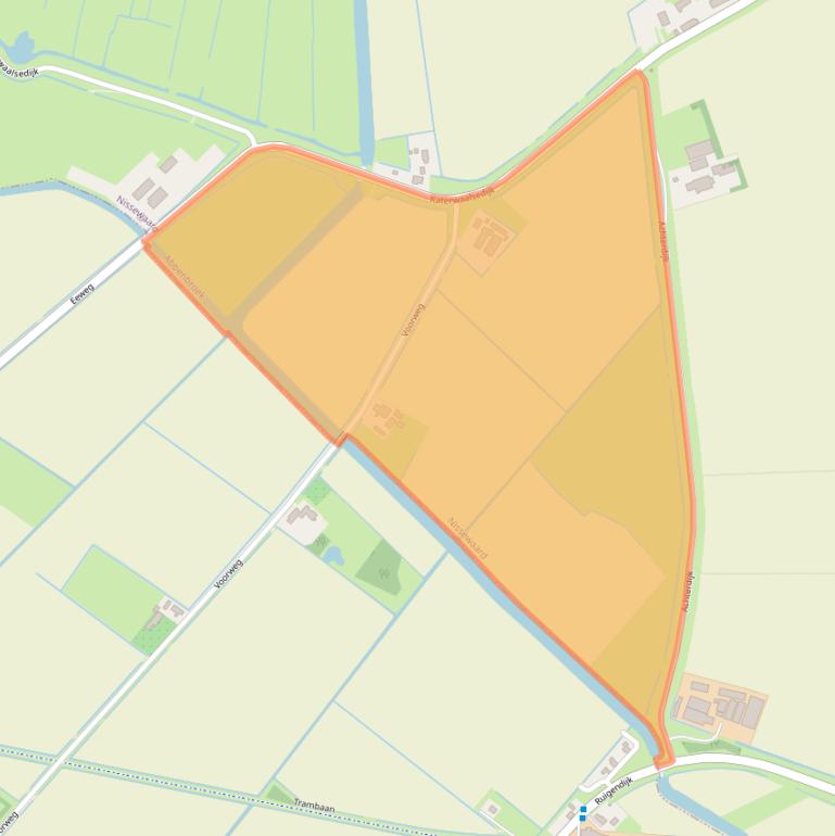 Kaart van postcodegebied 3216LL.