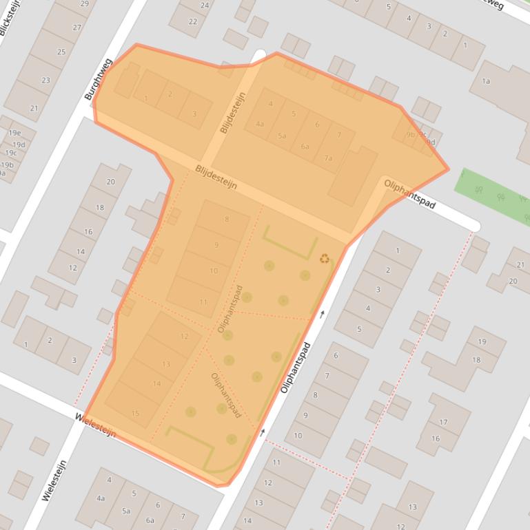 Kaart van postcodegebied 3218AB.