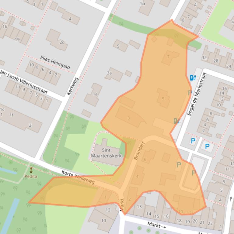 Kaart van postcodegebied 3218AC.
