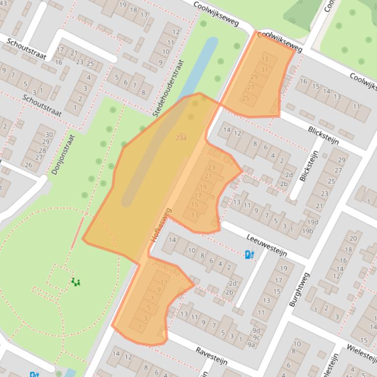 Kaart van postcodegebied 3218AG.