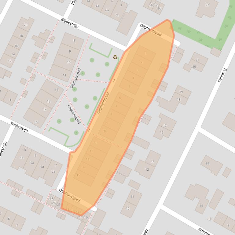 Kaart van postcodegebied 3218AP.