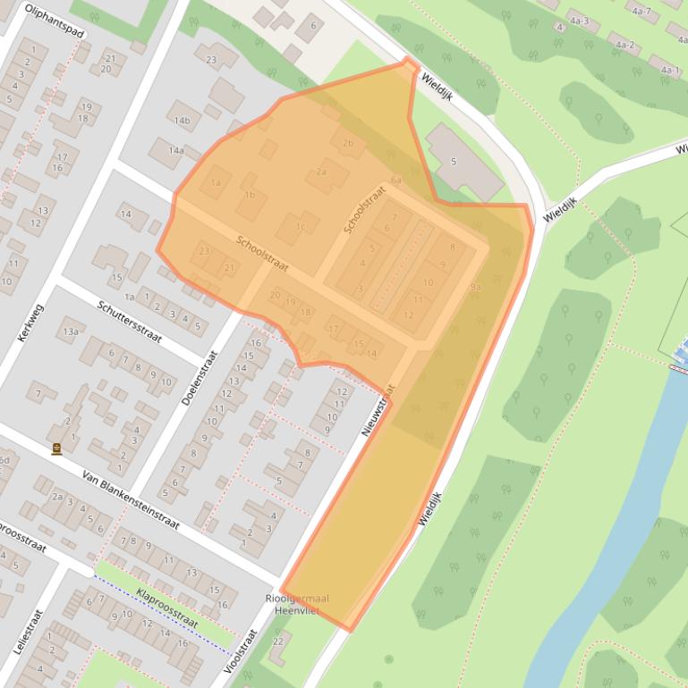 Kaart van postcodegebied 3218AS.