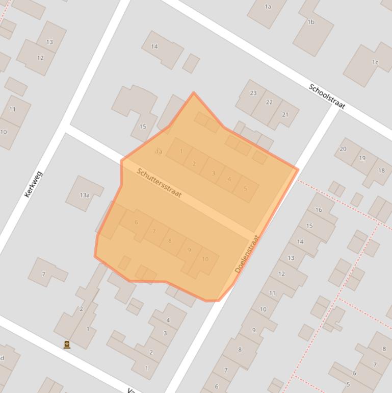Kaart van postcodegebied 3218AT.