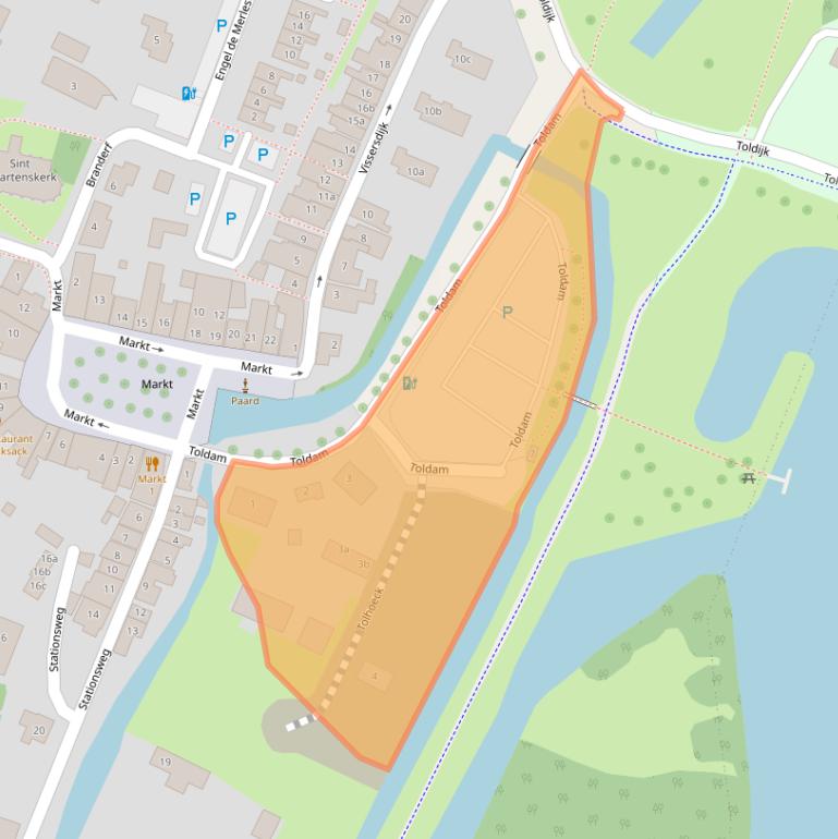 Kaart van postcodegebied 3218AW.