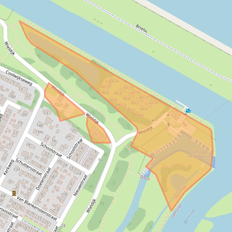 Kaart van postcodegebied 3218LL.