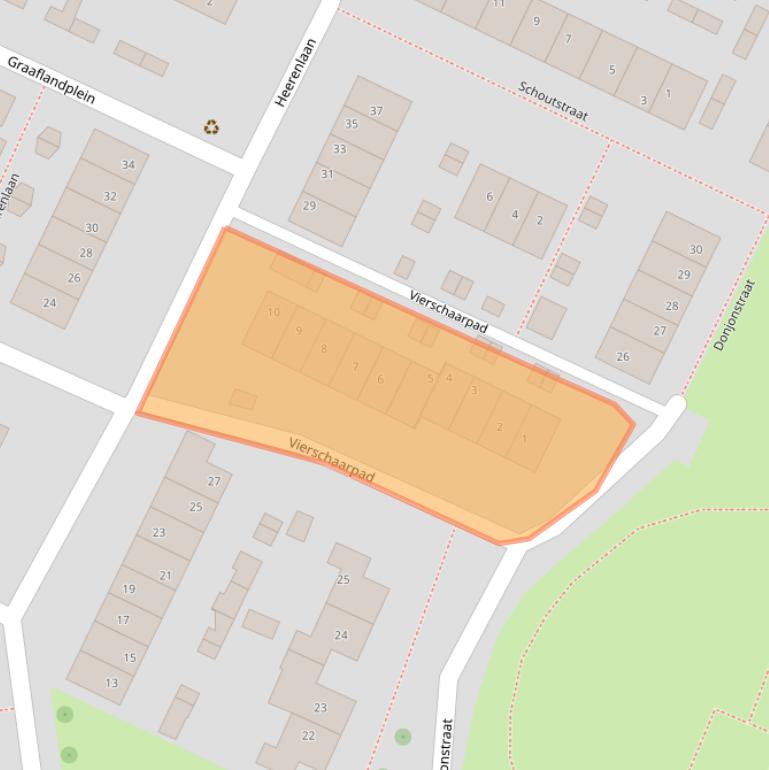 Kaart van postcodegebied 3218TA.