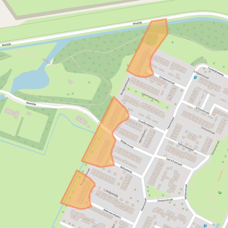 Kaart van postcodegebied 3218VB.