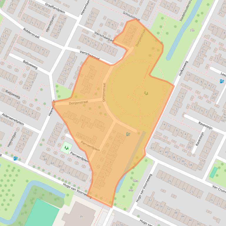 Kaart van postcodegebied 3218VD.