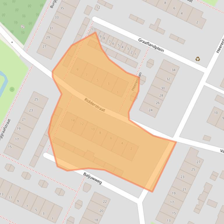Kaart van postcodegebied 3218VR.