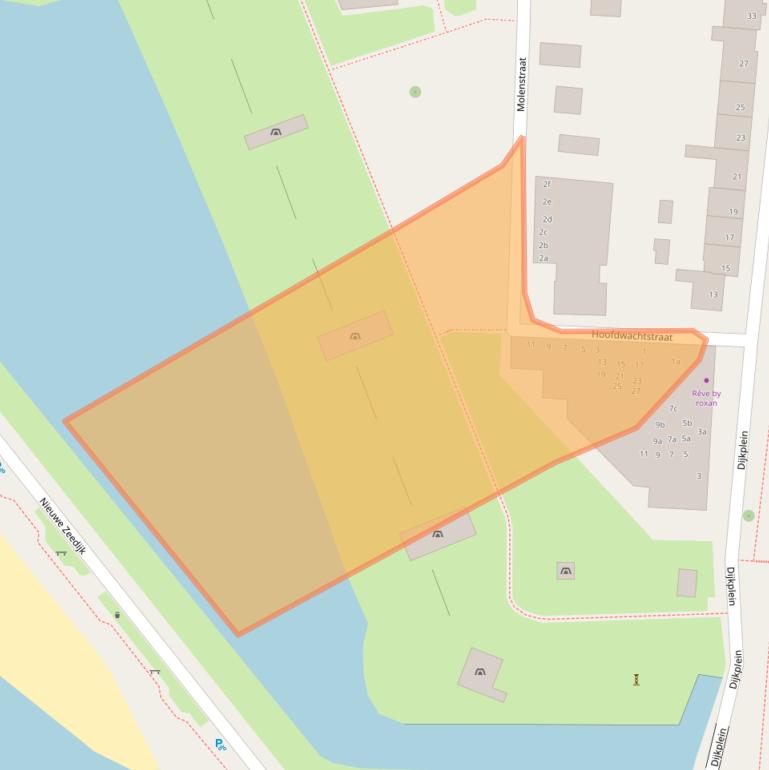 Kaart van postcodegebied 3221AC.