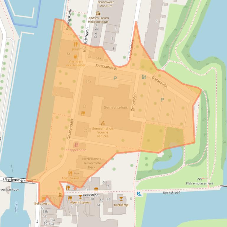 Kaart van postcodegebied 3221AL.