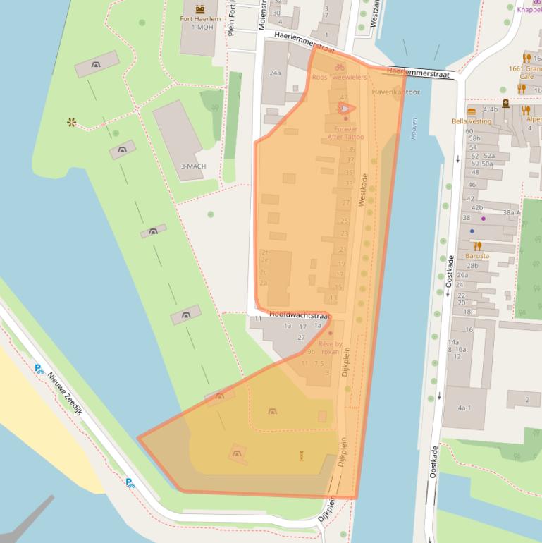 Kaart van postcodegebied 3221AV.