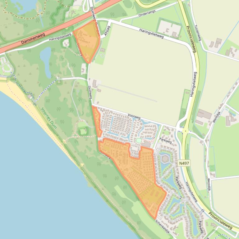 Kaart van postcodegebied 3221LC.