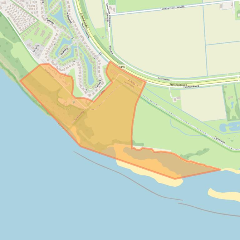 Kaart van postcodegebied 3221LG.