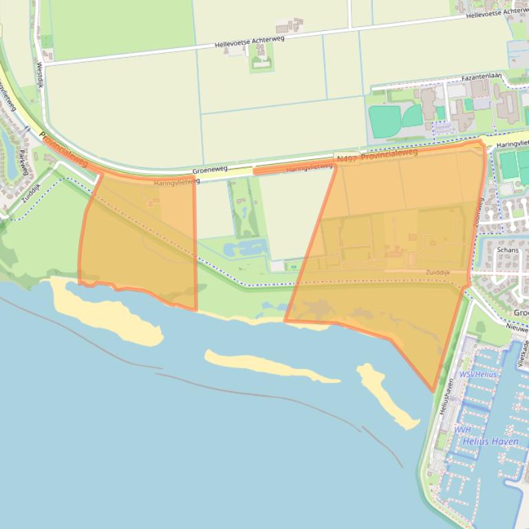 Kaart van postcodegebied 3221LJ.