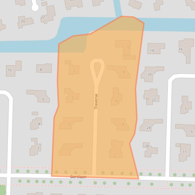 Kaart van postcodegebied 3221LP.